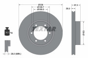 92137303 Brzdový kotouč Shoe Kit Pro TEXTAR