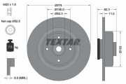 92141400 Brzdový kotouč TEXTAR