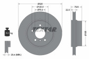 92141600 Brzdový kotouč TEXTAR