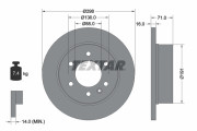 93143305 Brzdový kotouč PRO+ TEXTAR