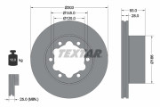 93143403 Brzdový kotouč Shoe Kit Pro TEXTAR