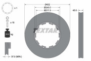 93145600 Brzdový kotouč TEXTAR