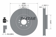 92150600 Brzdový kotouč TEXTAR