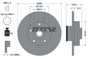 92153700 Brzdový kotouč TEXTAR