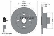 92154200 Brzdový kotouč TEXTAR