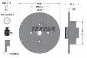 92154403 Brzdový kotouč Shoe Kit Pro TEXTAR