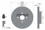 92156100 Brzdový kotouč TEXTAR