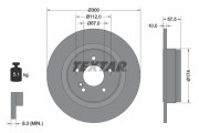 92163303 Brzdový kotouč Shoe Kit Pro TEXTAR