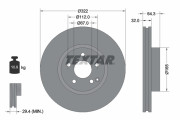 92163503 Brzdový kotouč Shoe Kit Pro TEXTAR