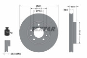 92174703 Brzdový kotouč Shoe Kit Pro TEXTAR