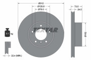 92176103 Brzdový kotouč Shoe Kit Pro TEXTAR