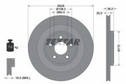 92178003 Brzdový kotouč Shoe Kit Pro TEXTAR