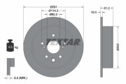 92179803 Brzdový kotouč Shoe Kit Pro TEXTAR