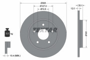92181003 Brzdový kotouč Shoe Kit Pro TEXTAR
