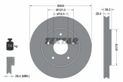 92181503 Brzdový kotouč Shoe Kit Pro TEXTAR