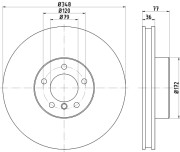 92182403 Brzdový kotouč Shoe Kit Pro TEXTAR