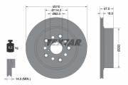 92185703 Brzdový kotouč Shoe Kit Pro TEXTAR