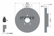 92187003 Brzdový kotouč Shoe Kit Pro TEXTAR