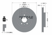 92187303 Brzdový kotouč Shoe Kit Pro TEXTAR