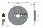 92188303 Brzdový kotouč Shoe Kit Pro TEXTAR