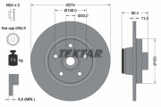 92196203 Brzdový kotouč Shoe Kit Pro TEXTAR