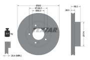 92203003 Brzdový kotouč Shoe Kit Pro TEXTAR