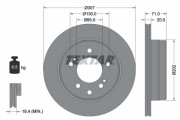 92203103 Brzdový kotouč Shoe Kit Pro TEXTAR