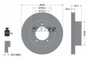 92204603 Brzdový kotouč Shoe Kit Pro TEXTAR