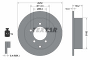 92227403 Brzdový kotouč Shoe Kit Pro TEXTAR
