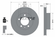 92228603 Brzdový kotouč Shoe Kit Pro TEXTAR