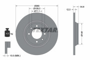 92231303 Brzdový kotouč Shoe Kit Pro TEXTAR