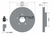 92232703 Brzdový kotouč Shoe Kit Pro TEXTAR
