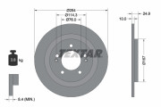 92239103 Brzdový kotouč Shoe Kit Pro TEXTAR