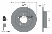 92240003 Brzdový kotouč Shoe Kit Pro TEXTAR