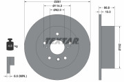 92240203 Brzdový kotouč Shoe Kit Pro TEXTAR
