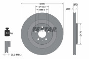 92241803 Brzdový kotouč Shoe Kit Pro TEXTAR