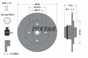 92242103 Brzdový kotouč Shoe Kit Pro TEXTAR