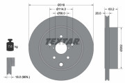 92243703 Brzdový kotouč Shoe Kit Pro TEXTAR