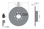 92244303 Brzdový kotouč Shoe Kit Pro TEXTAR