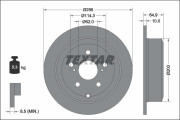 92248703 Brzdový kotouč Shoe Kit Pro TEXTAR