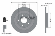 92252603 Brzdový kotouč Shoe Kit Pro TEXTAR