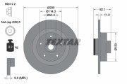 92254100 Brzdový kotouč TEXTAR