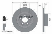92256303 Brzdový kotouč Shoe Kit Pro TEXTAR