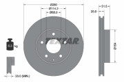 92267503 Brzdový kotouč Shoe Kit Pro TEXTAR
