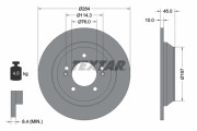 92267803 Brzdový kotouč Shoe Kit Pro TEXTAR