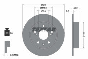 92268403 Brzdový kotouč Shoe Kit Pro TEXTAR