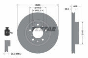 92269003 Brzdový kotouč Shoe Kit Pro TEXTAR