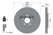 92269300 Brzdový kotouč TEXTAR