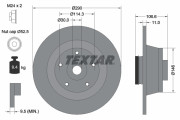 92269603 Brzdový kotouč Shoe Kit Pro TEXTAR