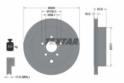 92270903 Brzdový kotouč Shoe Kit Pro TEXTAR